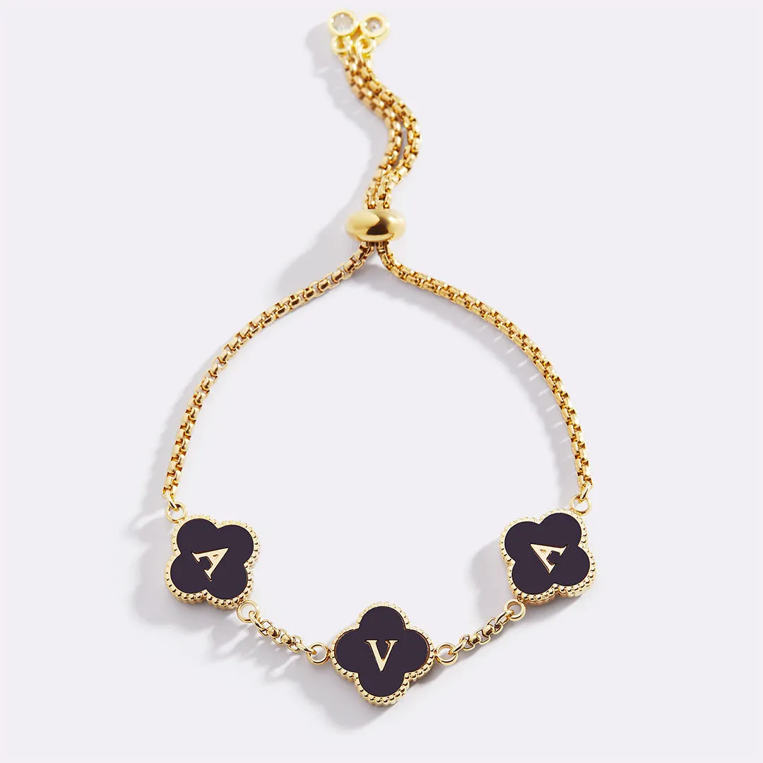 Colorful Clover Custom Name Bracelet sold by Mint & Lilly product image thumbnail 5