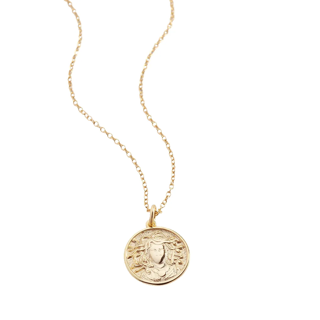 Greek Goddess Pendant Necklace sold by Mint & Lilly