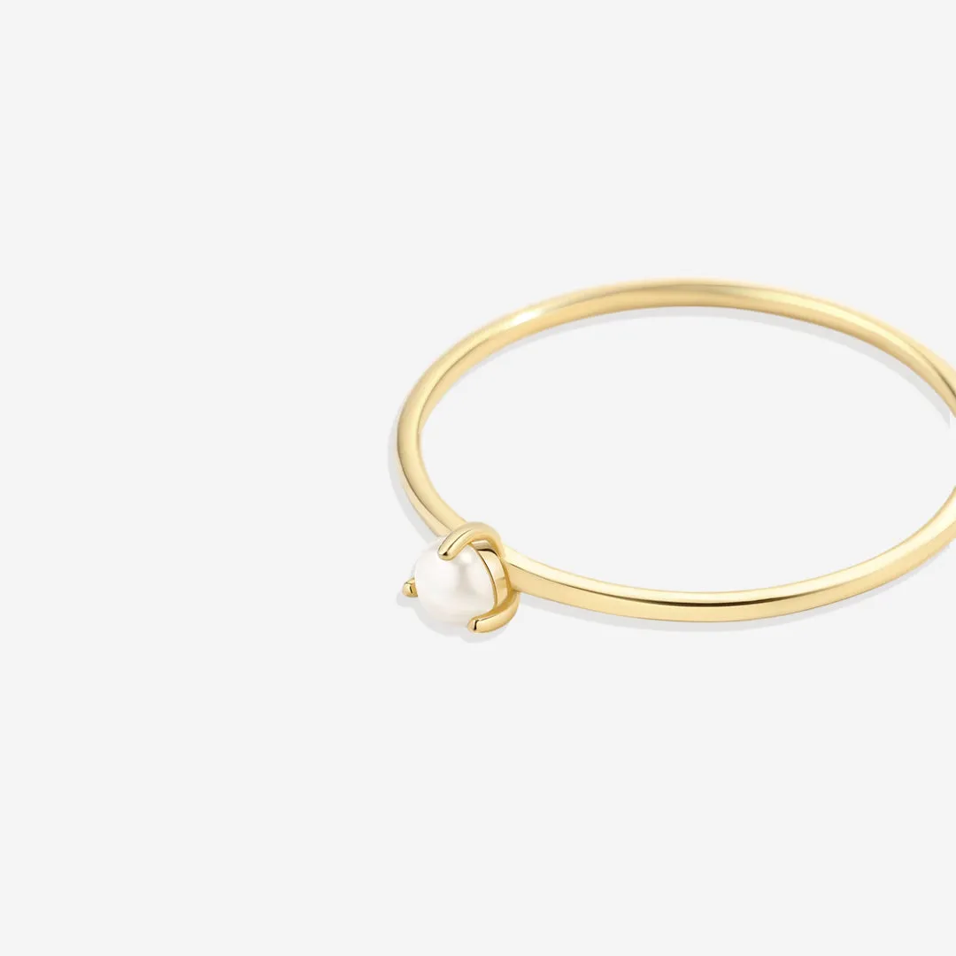 Pearl Stacking Ring sold by Mint & Lilly product image thumbnail 4