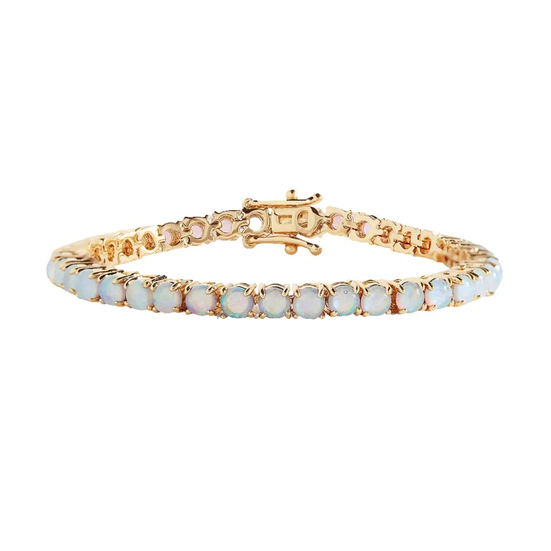 Blue Opal Tennis Bracelet sold by Mint & Lilly