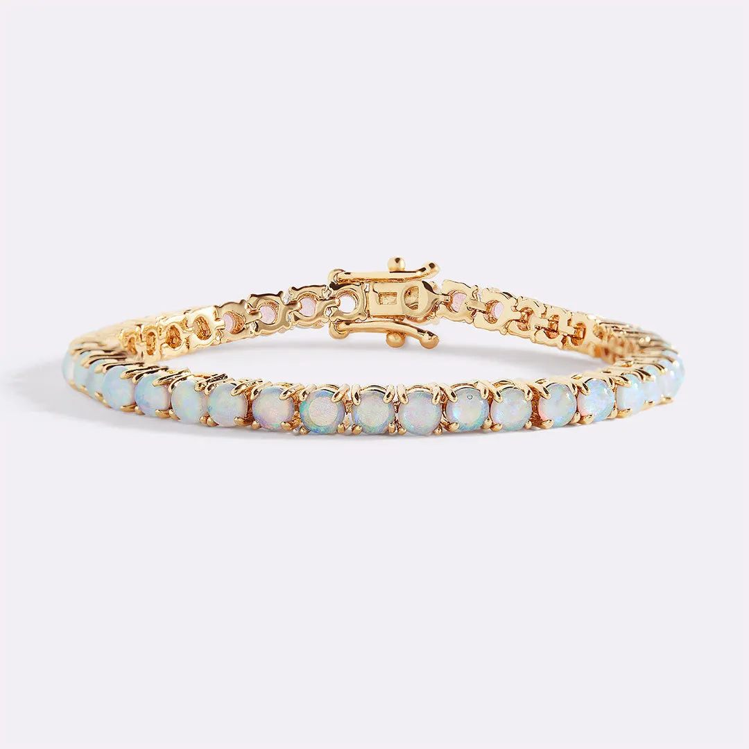 Blue Opal Tennis Bracelet sold by Mint & Lilly product image thumbnail 2