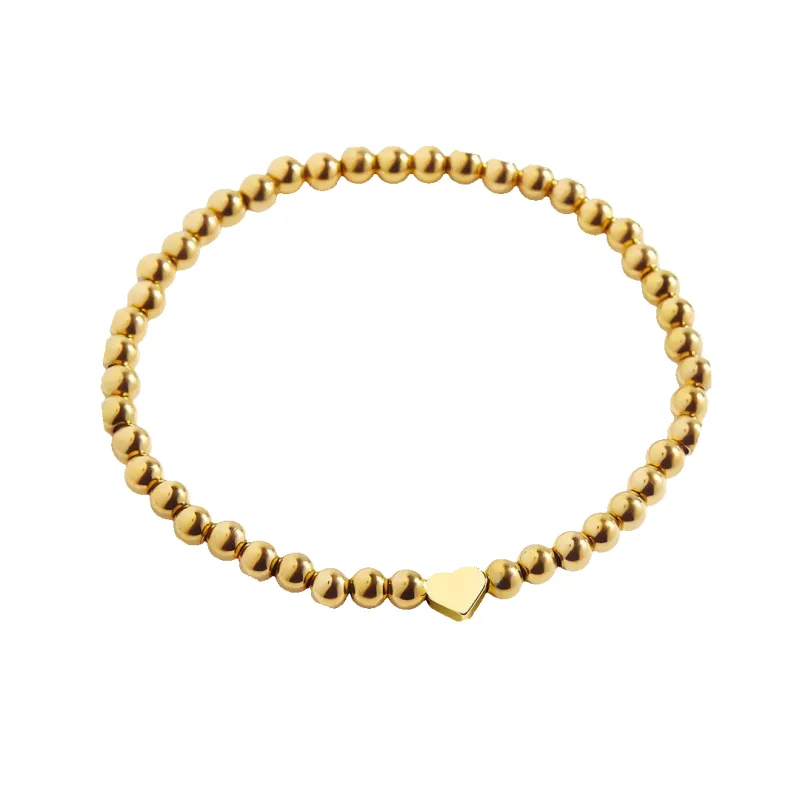 Heart Beaded Stacking Bracelet sold by Mint & Lilly