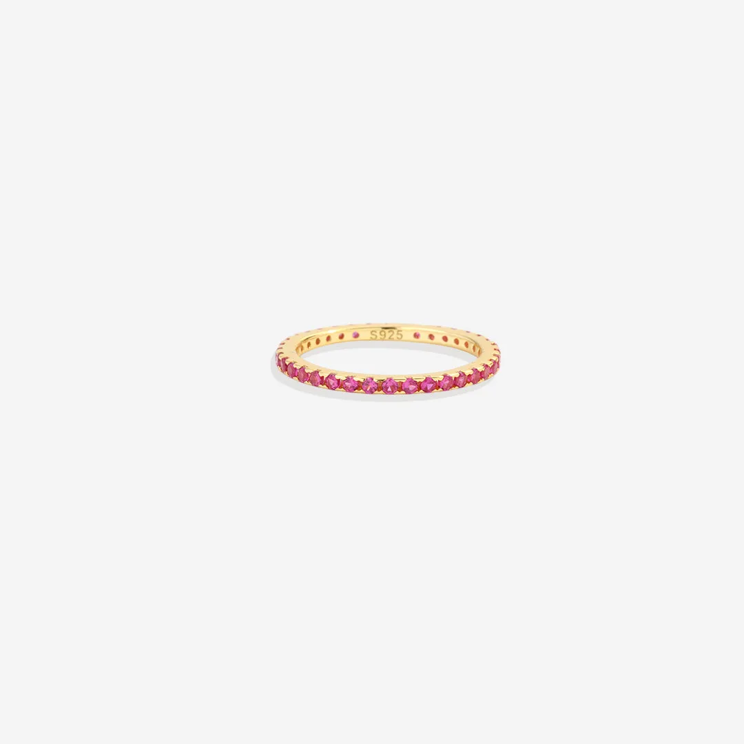 July Birthstone Eternity Stacking Ring sold by Mint & Lilly product image thumbnail 4