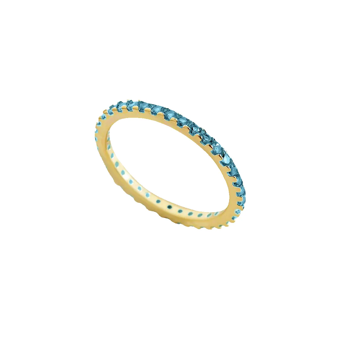 December Birthstone Eternity Stacking Ring sold by Mint & Lilly product image thumbnail 5