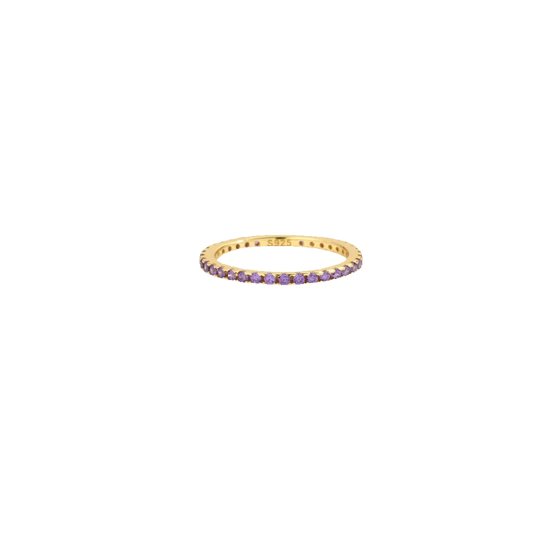 June Birthstone Eternity Stacking Ring sold by Mint & Lilly product image thumbnail 5