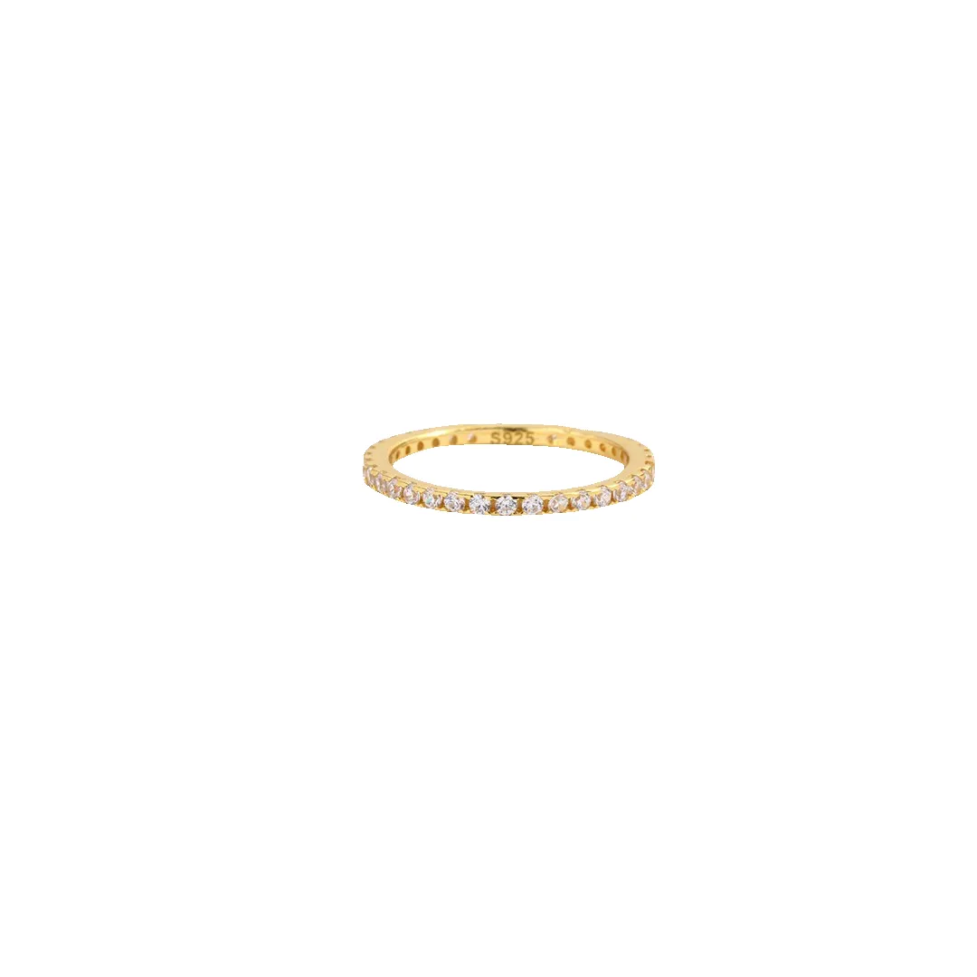 April Birthstone Eternity Stacking Ring sold by Mint & Lilly product image thumbnail 5