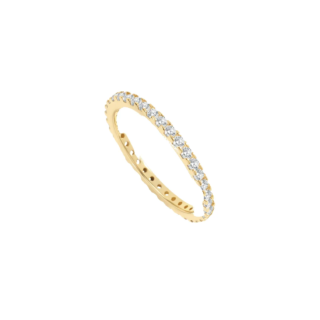 April Birthstone Eternity Stacking Ring sold by Mint & Lilly