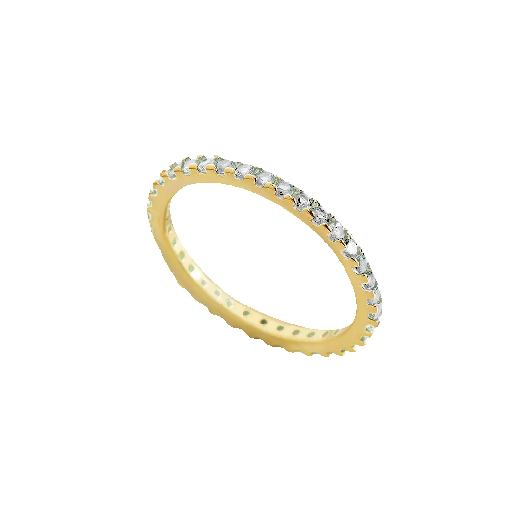 April Birthstone Eternity Stacking Ring sold by Mint & Lilly product image thumbnail 4