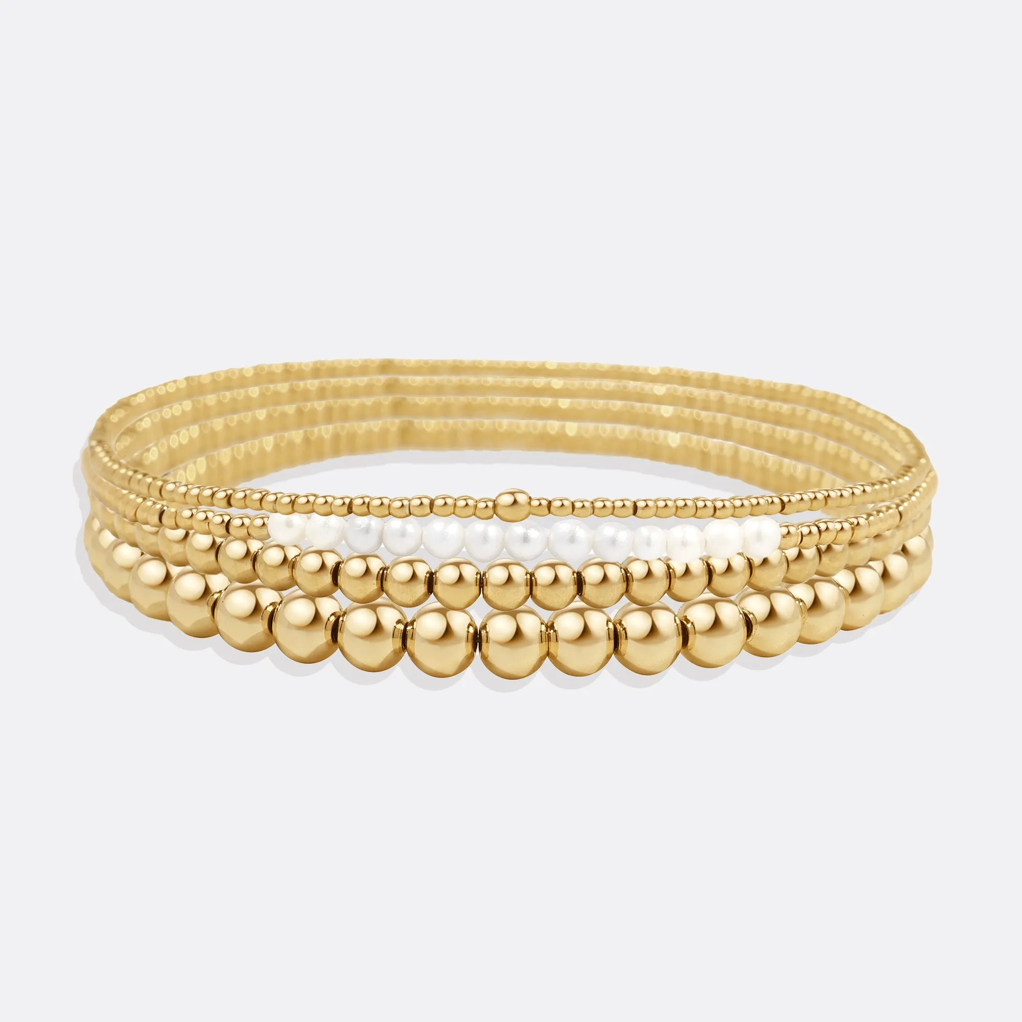 Everyday Pearl Bracelet Stacking Set sold by Mint & Lilly product image thumbnail 2