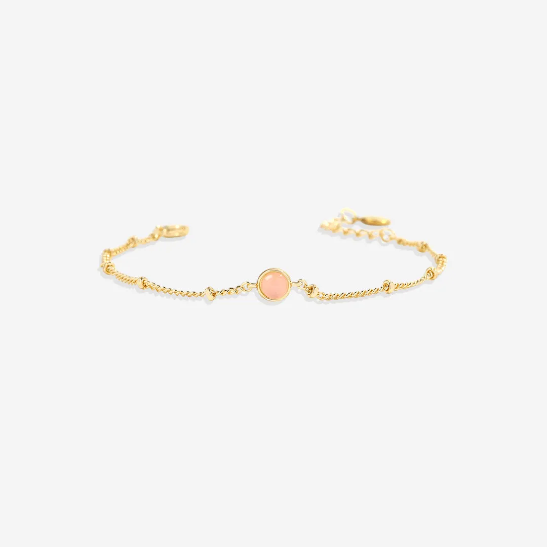 Rose Quartz Gemstone Bracelet sold by Mint & Lilly product image thumbnail 3