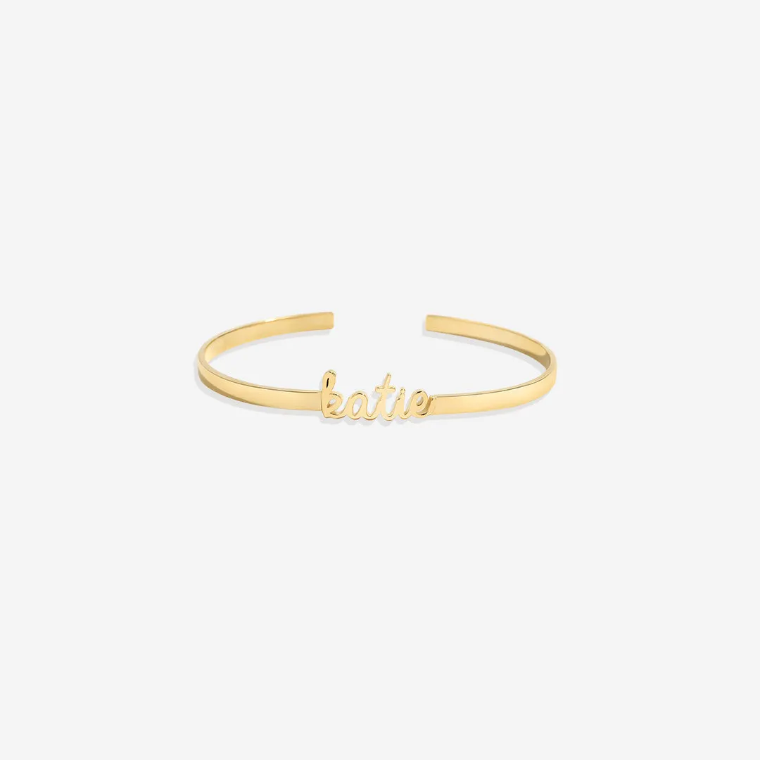 Dainty Name Cuff Bracelet sold by Mint & Lilly product image thumbnail 2