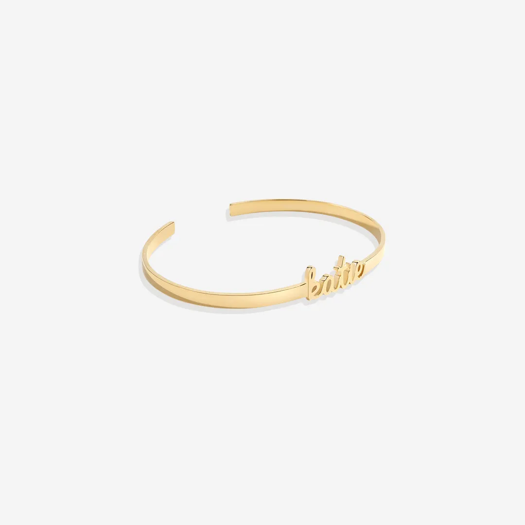Dainty Name Cuff Bracelet sold by Mint & Lilly product image thumbnail 3