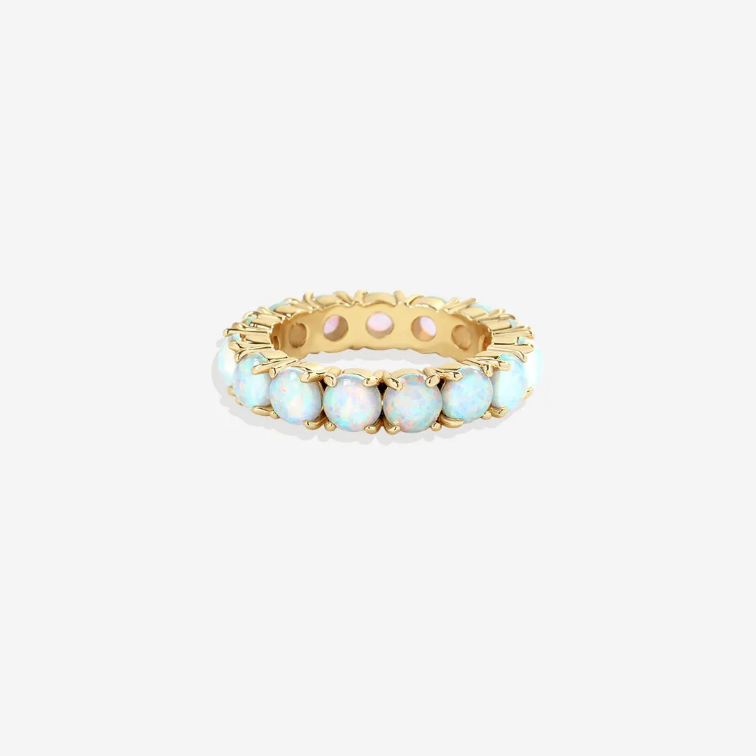 Blue Opal Eternity Ring sold by Mint & Lilly product image thumbnail 3