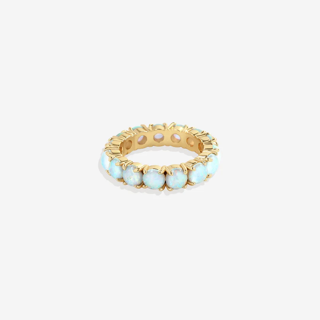 Blue Opal Eternity Ring sold by Mint & Lilly product image thumbnail 4
