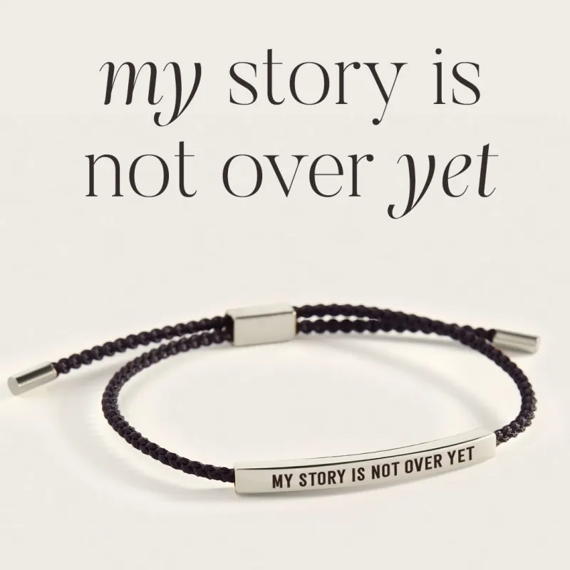My Story Is Not Over Yet Inspire Bracelet sold by Mint & Lilly
