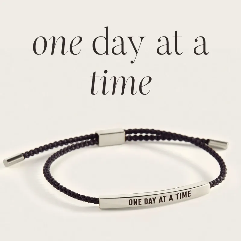 One Day At A Time Inspire Bracelet made by Mint & Lilly