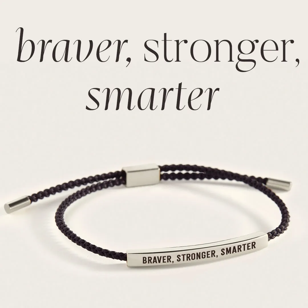 Braver, Stronger, Smarter Inspire Bracelet sold by Mint & Lilly