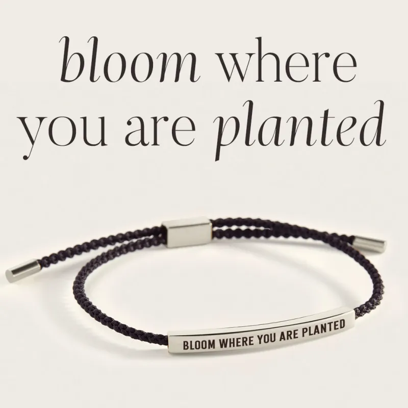 Bloom Where You Are Planted Inspire Bracelet sold by Mint & Lilly