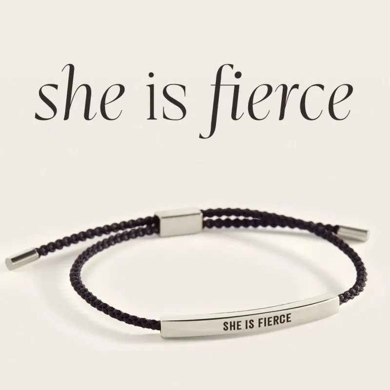 She Is Fierce Inspire Bracelet sold by Mint & Lilly