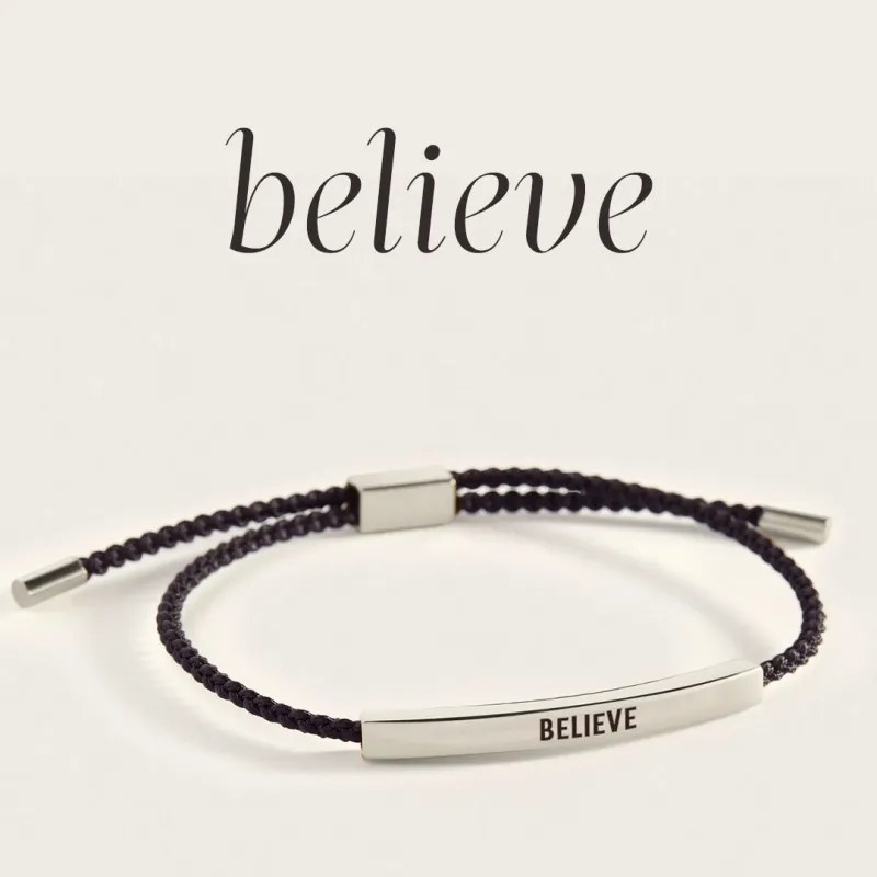 Believe Inspire Bracelet sold by Mint & Lilly