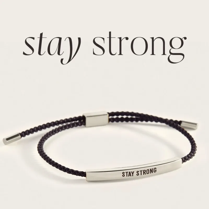 Stay Strong Inspire Bracelet sold by Mint & Lilly
