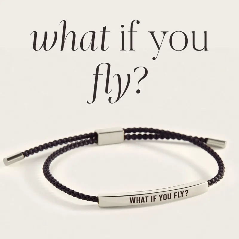 What If You Fly? Inspire Bracelet sold by Mint & Lilly