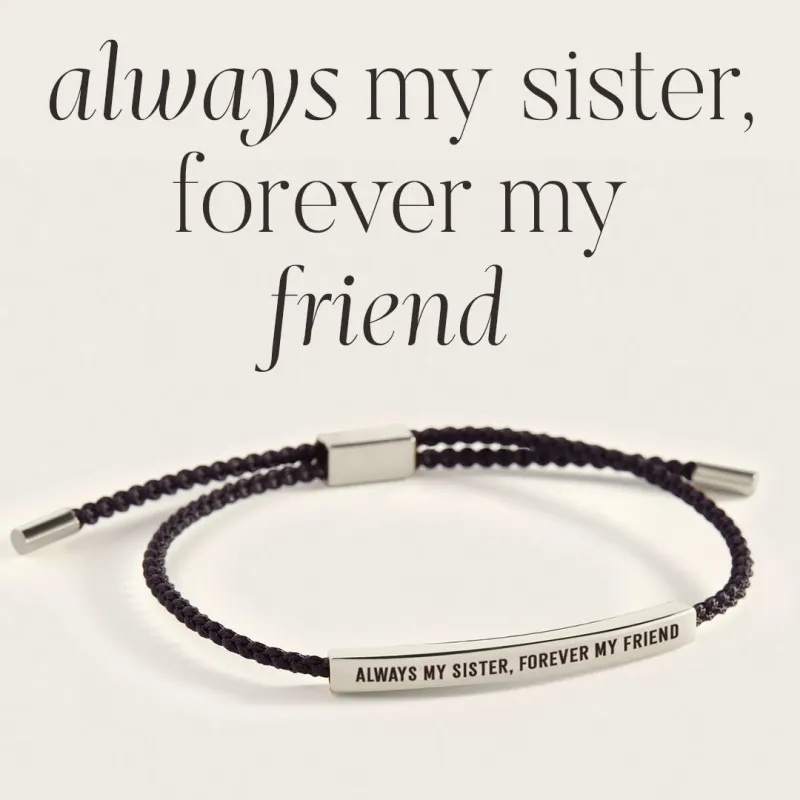 Always My Sister, Forever My Friend Inspire Bracelet sold by Mint & Lilly