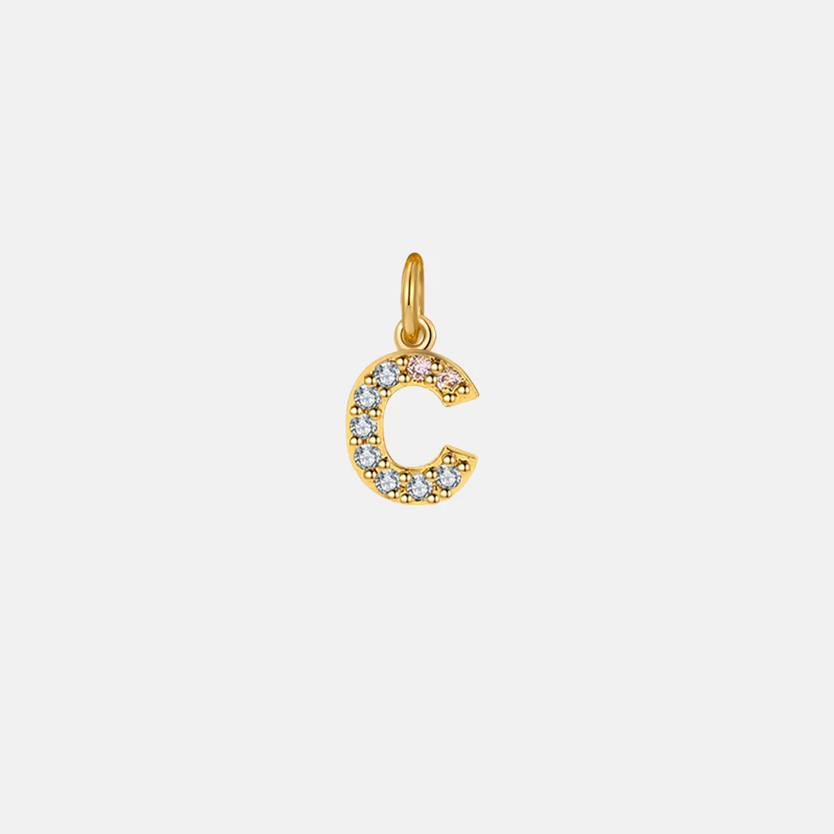 Dainty Pave Initial Charm sold by Mint & Lilly product image thumbnail 5