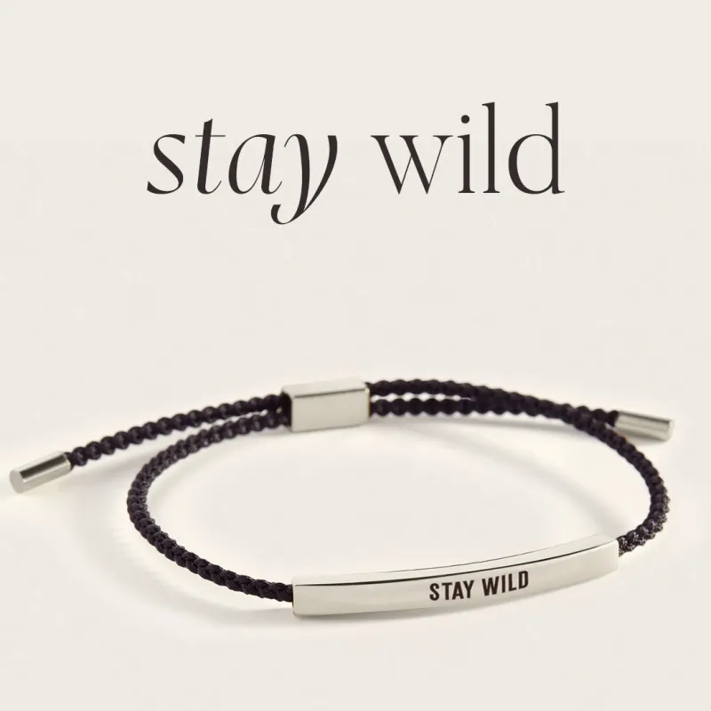 Stay Wild Inspire Bracelet sold by Mint & Lilly