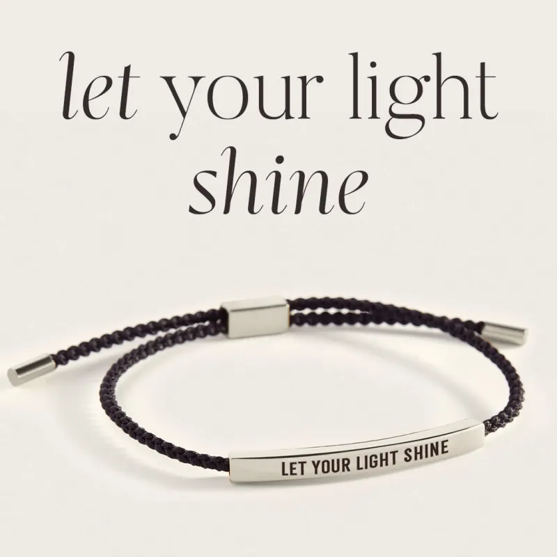 Let Your Light Shine Inspire Bracelet sold by Mint & Lilly