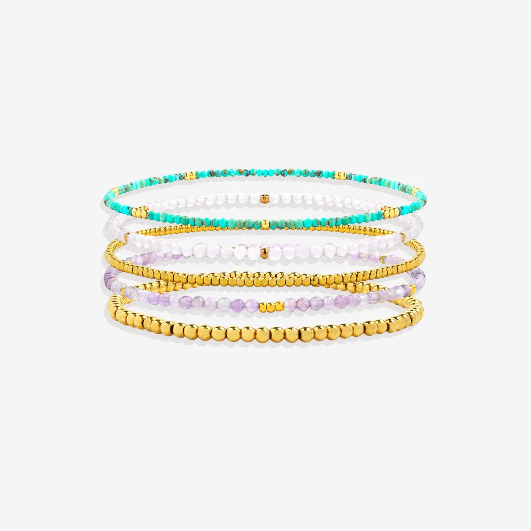Smooth Sailing Bracelet Stacking Set sold by Mint & Lilly product image thumbnail 4