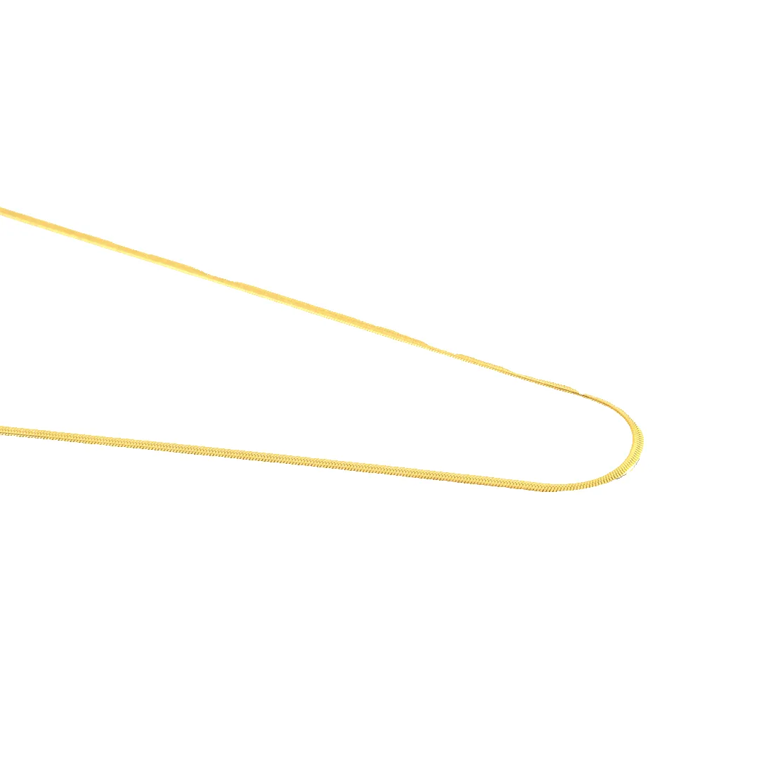 Dainty Herringbone Chain Necklace sold by Mint & Lilly