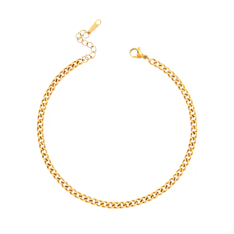 Curb Chain Anklet made by Mint & Lilly