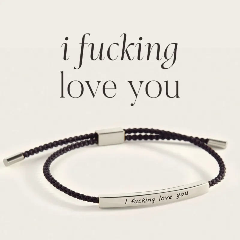 I Fucking Love You Inspire Bracelet made by Mint & Lilly