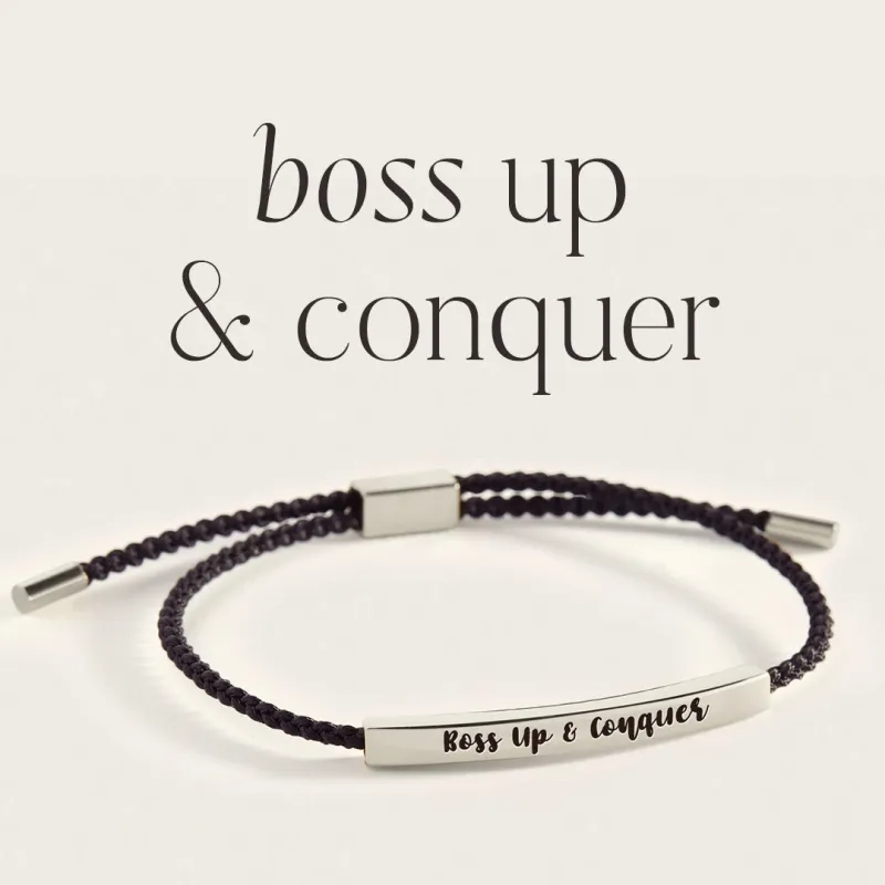 Boss Up & Conquer Inspire Bracelet made by Mint & Lilly