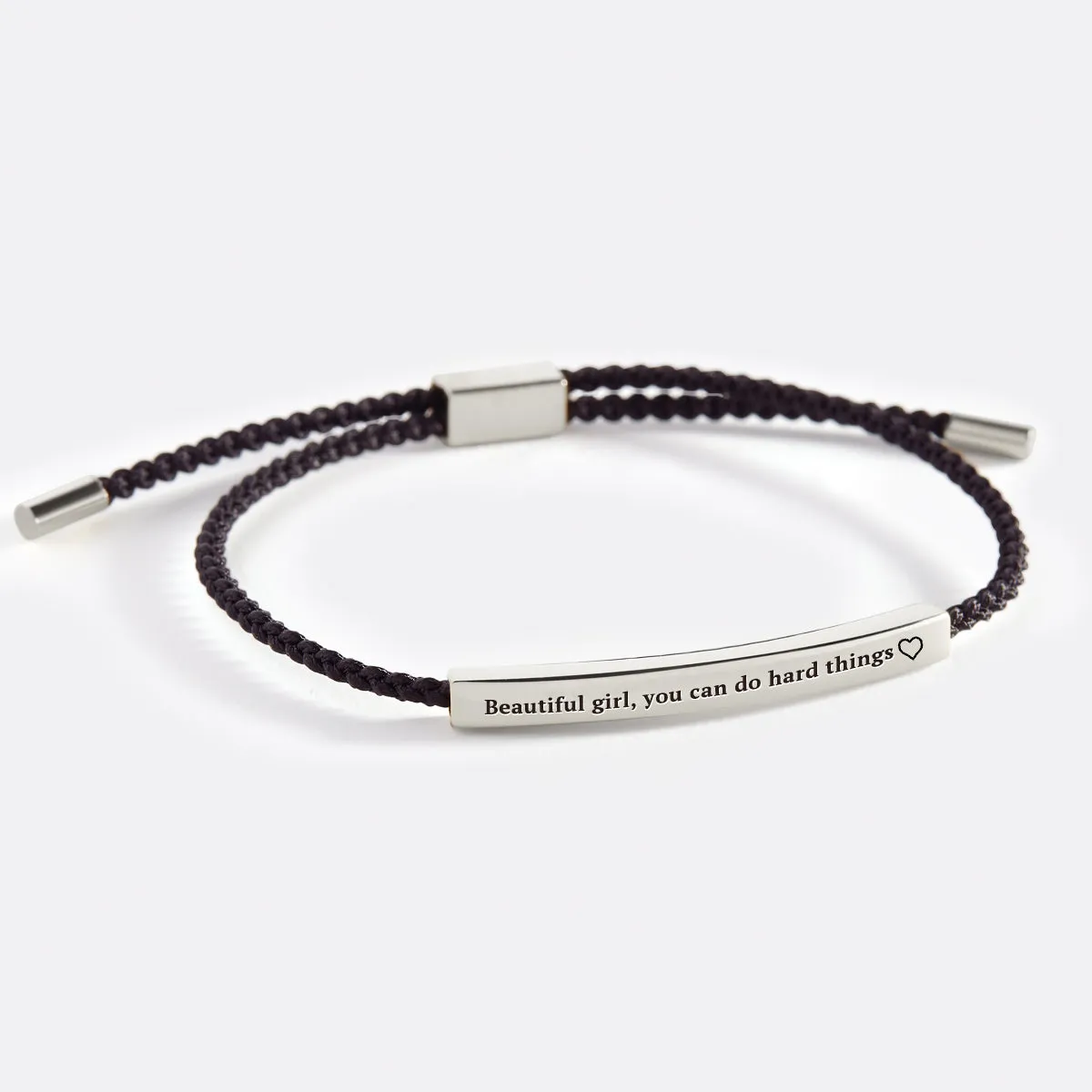 Beautiful Girl You Can Do Hard Things Inspire Bracelet sold by Mint & Lilly product image thumbnail 2