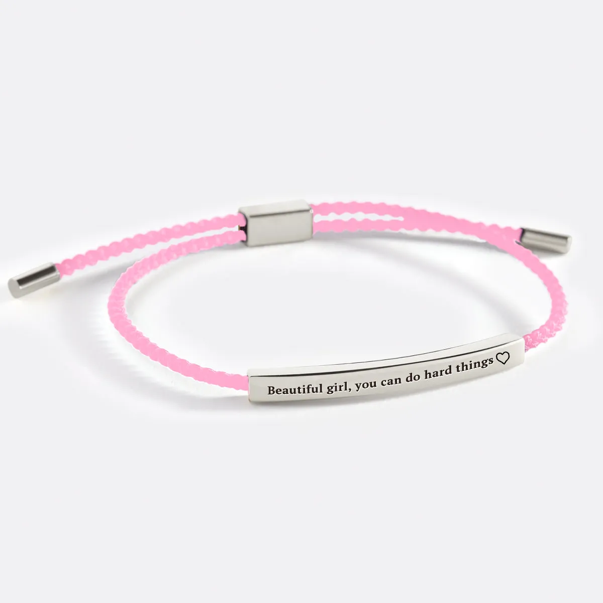 Beautiful Girl You Can Do Hard Things Inspire Bracelet sold by Mint & Lilly product image thumbnail 5
