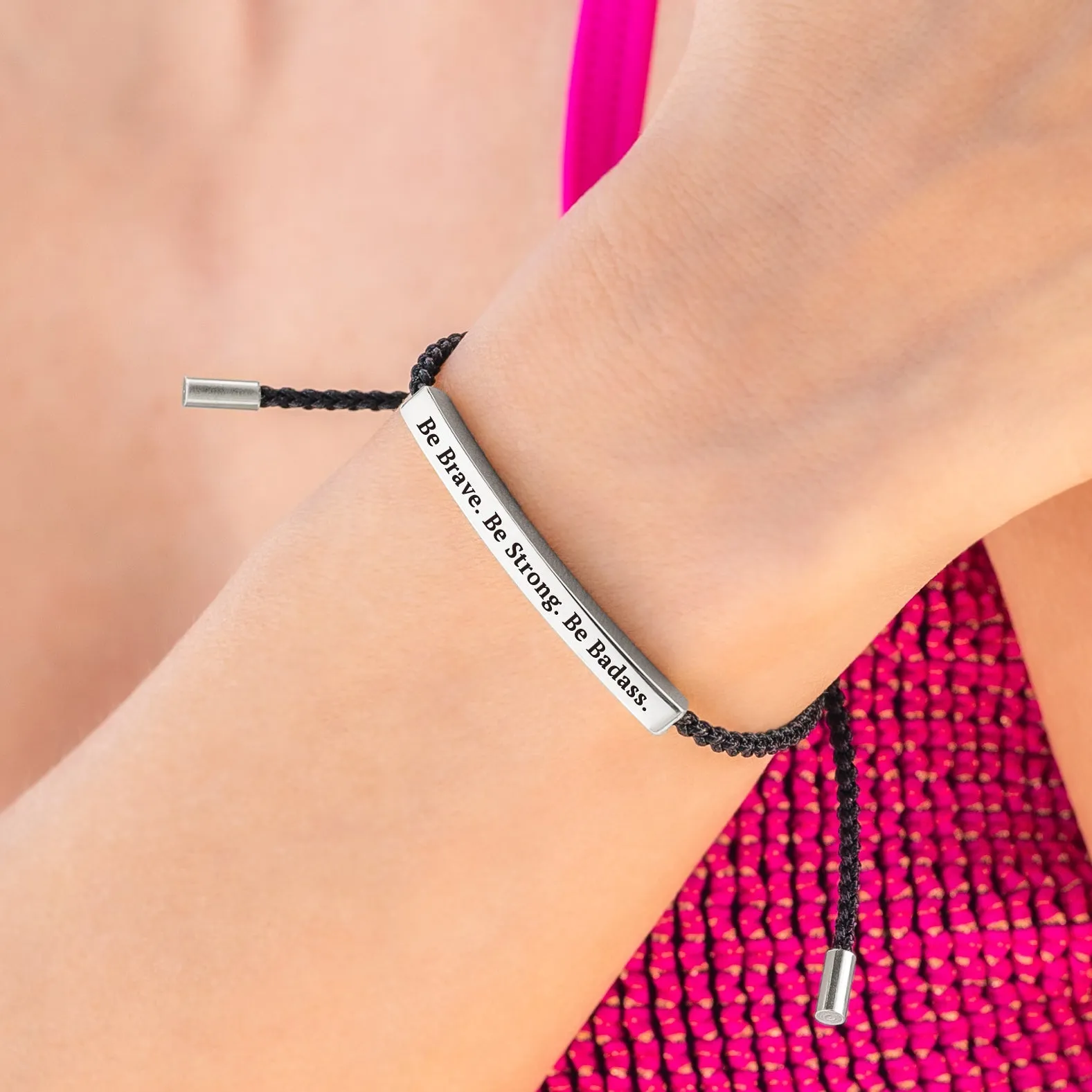 Be Brave. Be Strong. Be Badass. Inspire Bracelet sold by Mint & Lilly product image thumbnail 3