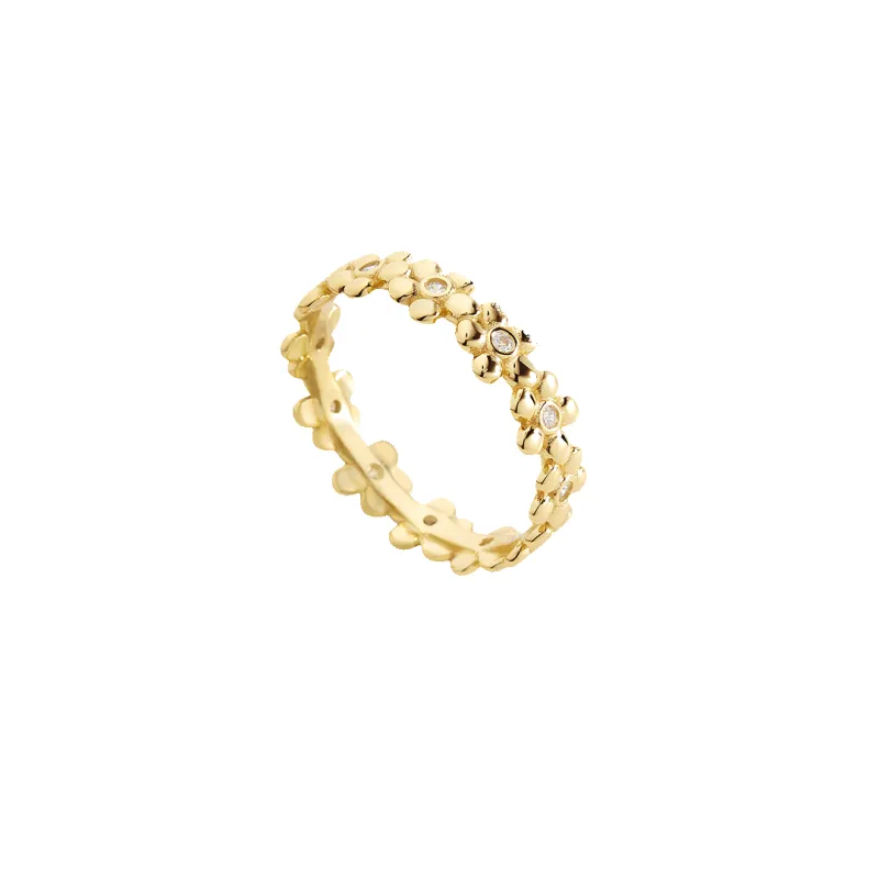 Diamonds & Daisies Eternity Ring made by Mint & Lilly