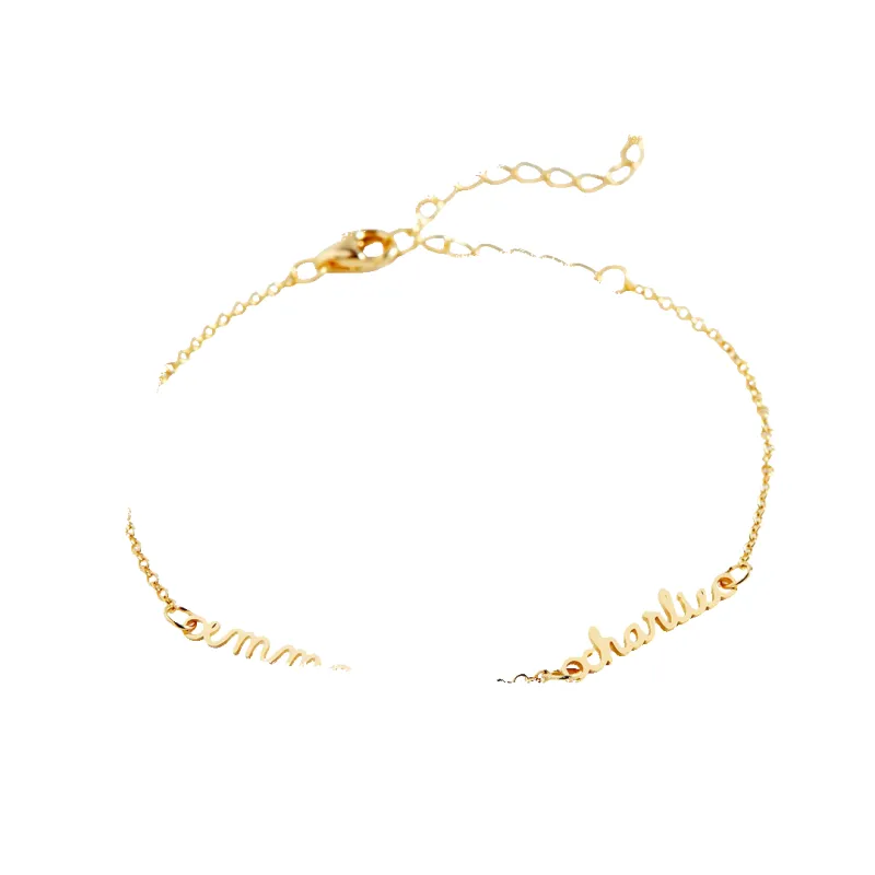 Stella Dainty Multiple Name Bracelet made by Mint & Lilly