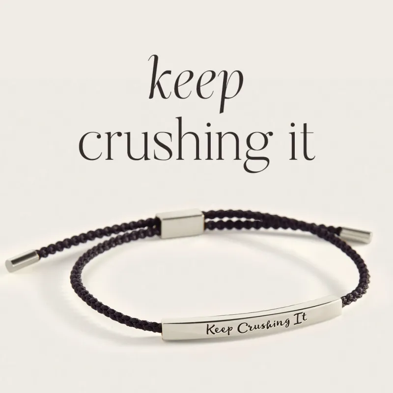 Keep Crushing It Inspire Bracelet sold by Mint & Lilly