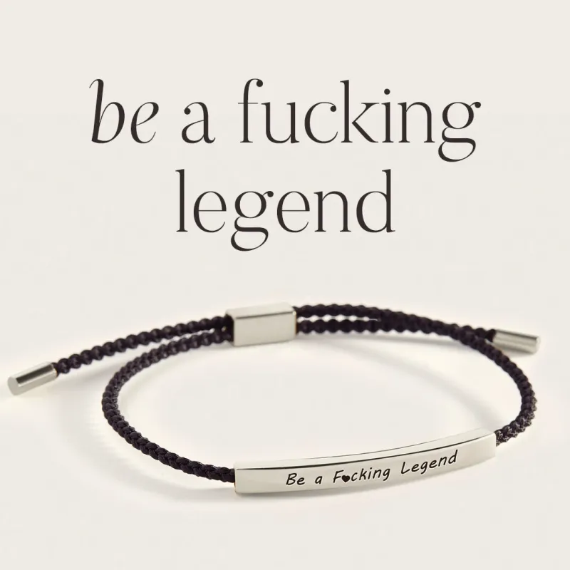 Be a F♥cking Legend Inspire Bracelet made by Mint & Lilly