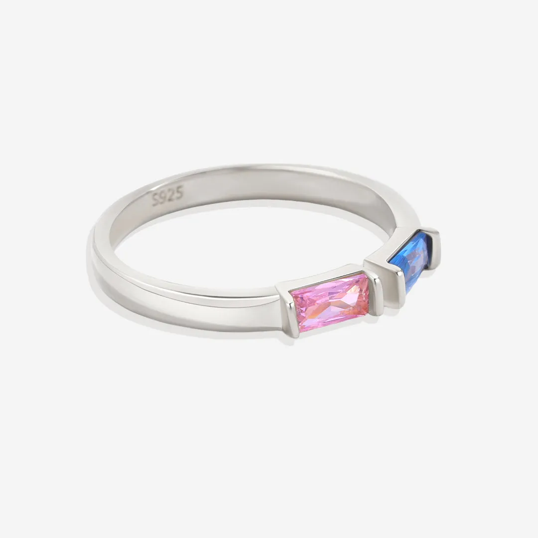 Adjustable Double Birthstone Ring sold by Mint & Lilly product image thumbnail 5