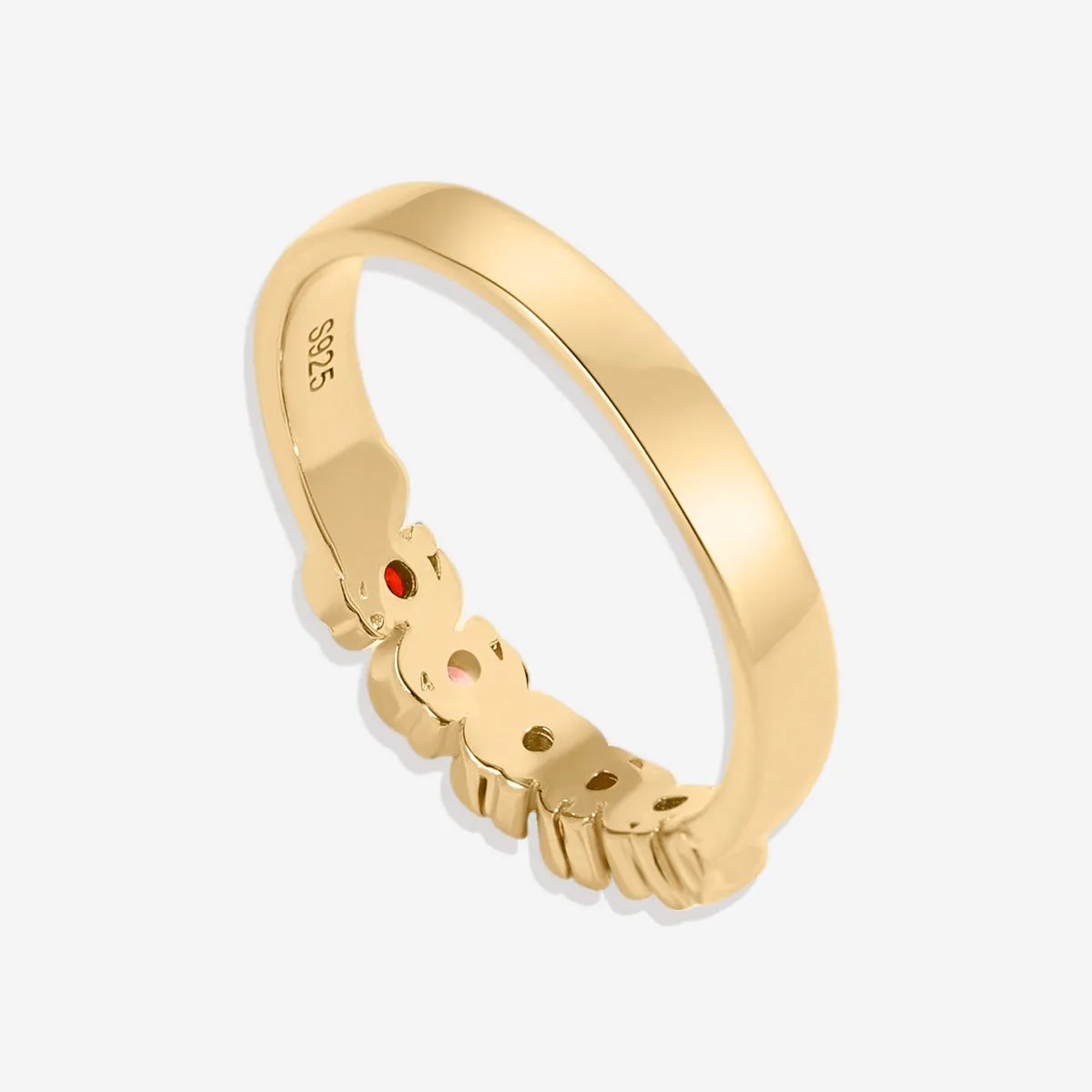 Personalized Wave Birthstones Ring sold by Mint & Lilly product image thumbnail 5