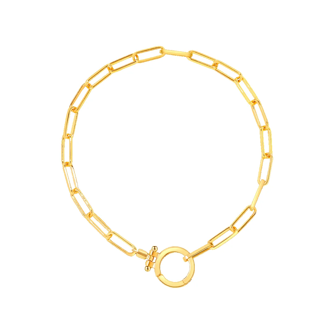 Mint Paperclip Bracelet sold by Mint & Lilly product image thumbnail 3