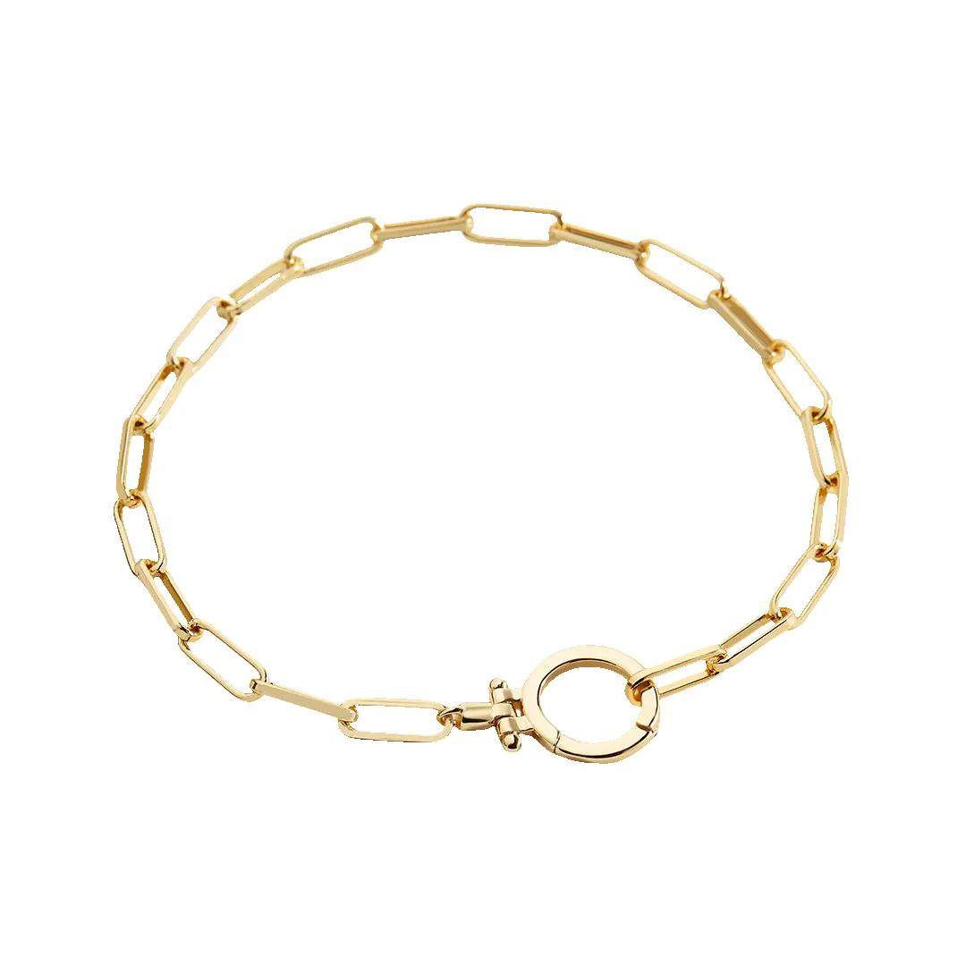 Mint Paperclip Bracelet sold by Mint & Lilly