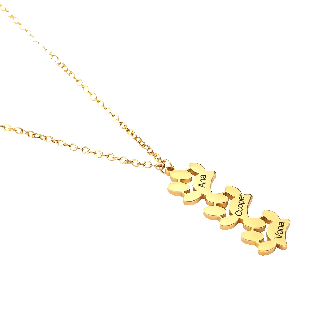Personalized Paw Print Necklace sold by Mint & Lilly