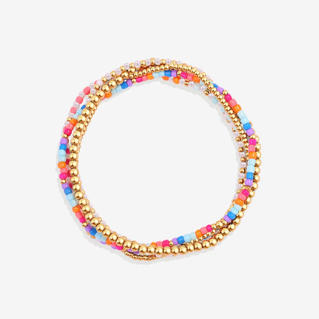 Summer Beaded Bracelet Stacking Set sold by Mint & Lilly product image thumbnail 4
