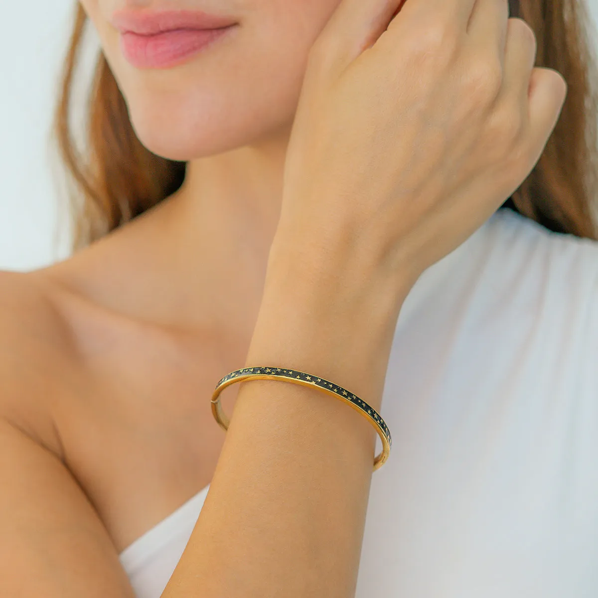 Enamel Bangle Bracelet sold by Mint & Lilly product image thumbnail 4