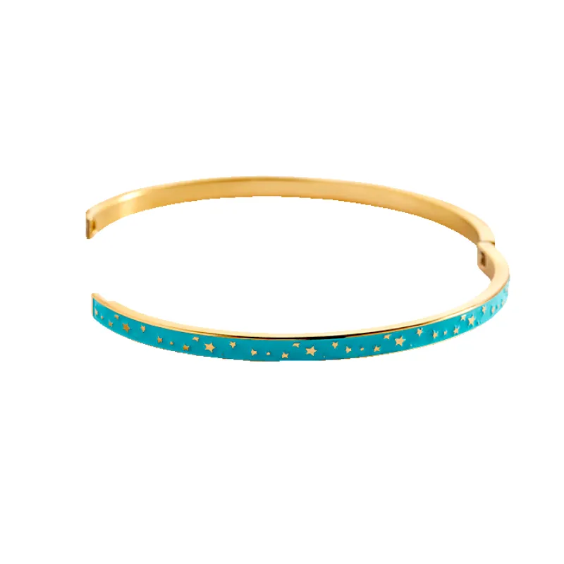Enamel Bangle Bracelet made by Mint & Lilly
